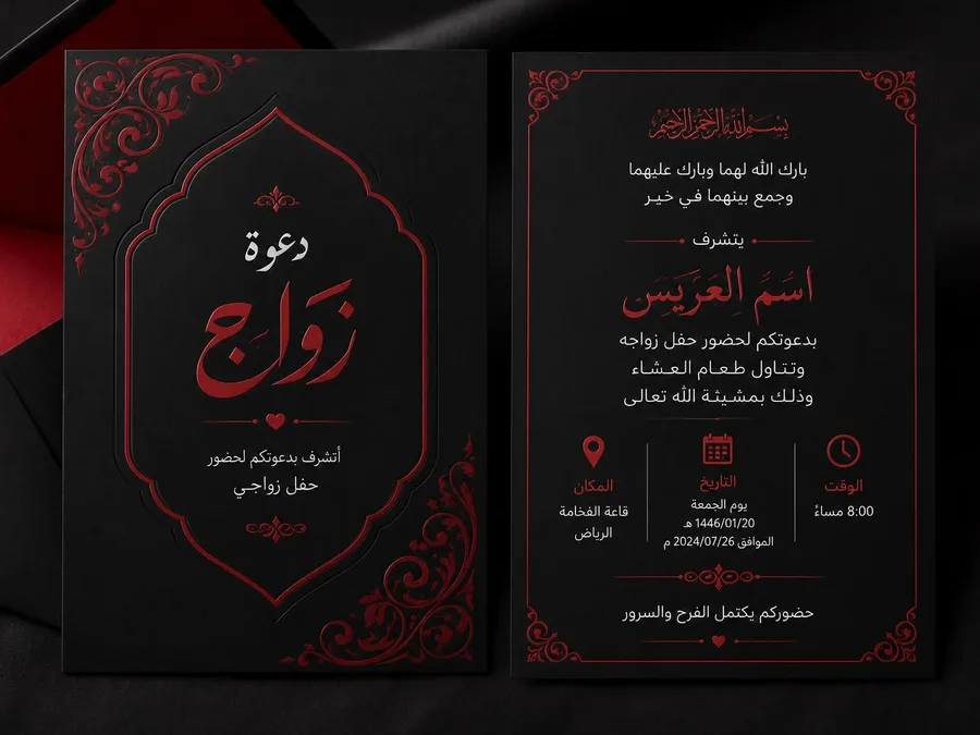 طباعة كروت أفراح ودعوات